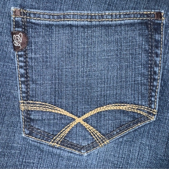 Christopher Blue Jeans Women 12 Mid Rise Straight Stretch Denim Classic Blue - Picture 3 of 10